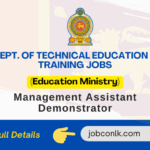 Dept. of Technical Education & Training Jobs government-job-vacancies-2023