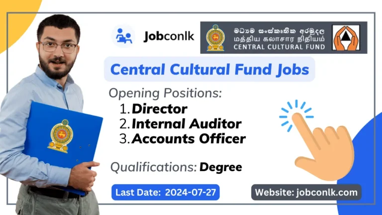 Director, Internal Auditor, Accounts Officer - Central Cultural Fund Jobs central-cultural-fund-jobs