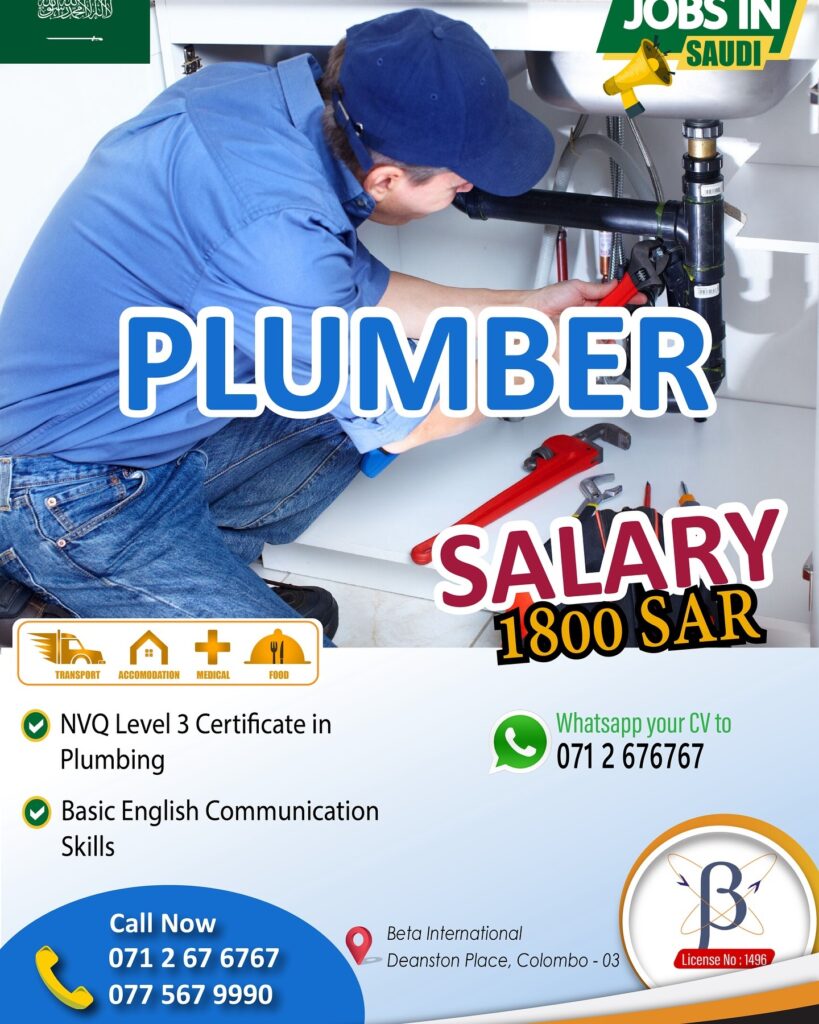 10+ New Plumber Jobs in Saudi Arabia Plumber