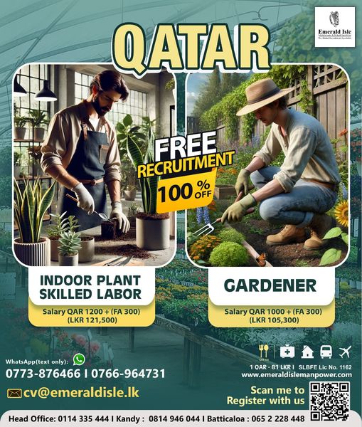 10+ New Gardener, Labor Jobs in Qatar free recruitment jobs in qatar