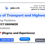 Project Engineer - Ministry of Transport and Highways Vacancies ministry-of-transport-and-highways-vacancies