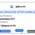 IT Demonstrator | OUSL Jobs | Government Job Vacancies in Sri Lanka ousl-job-vacancies