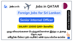 5 New Senior Internal Auditor Officer Jobs in Qatar 2024 foreign-job-vacancies-in-sri-lanka