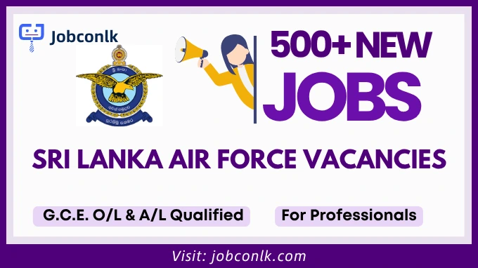 Sri Lanka Air Force SLAF Job Vacancies 2026